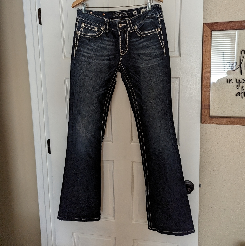 Miss Me Dark wash Bootcut jeans, size 30 like new!